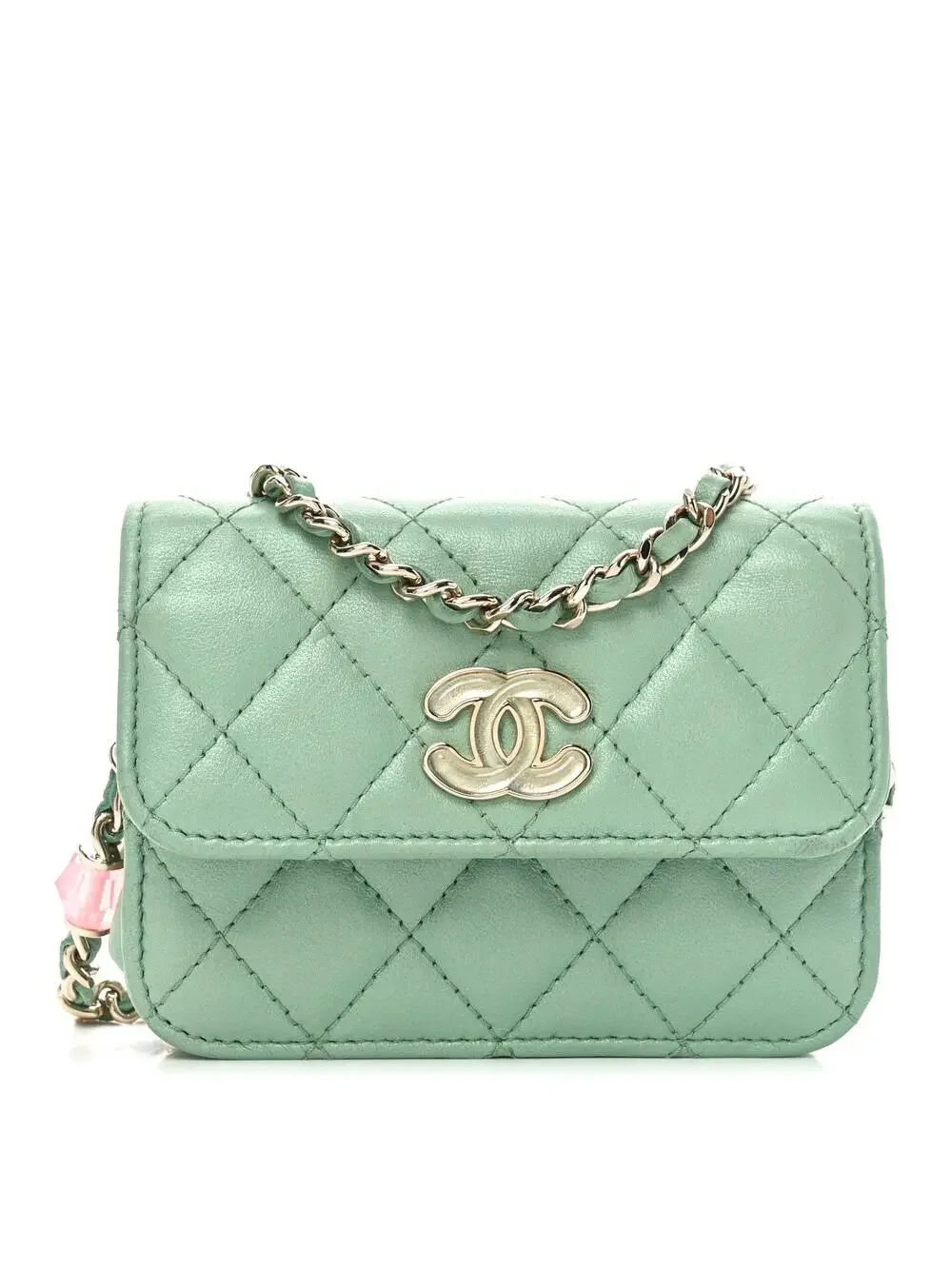 Chanel Lambskin Resin Quilted Mini #321540C18B